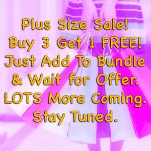 Women's Plus Size Sale! Buy 3 get 1 FREE!